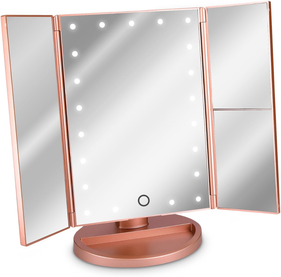 Specchio per Trucco LED Pieghevole